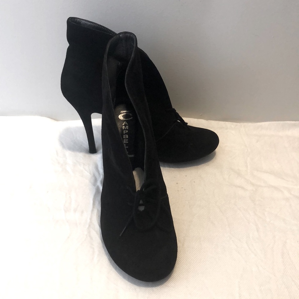 Jeffrey Campbell suede ankle booties